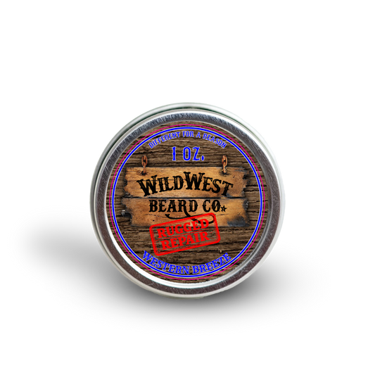 A picture of a tin of all natural rugged repair hand salve