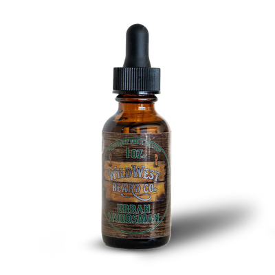 A picture of the Urban Woodsman Platinum Beard Oil 