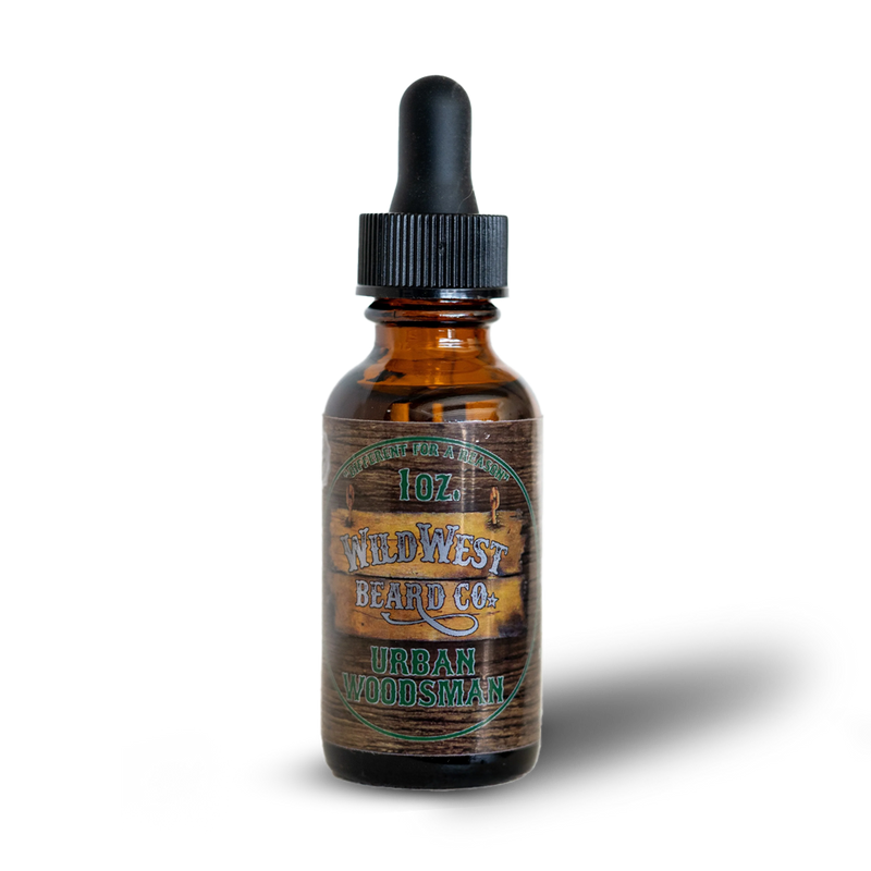 A picture of the Urban Woodsman Platinum Beard Oil 